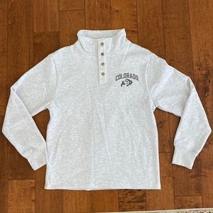 Colorado University Fleece Snap Button Pullover Sweatshirt